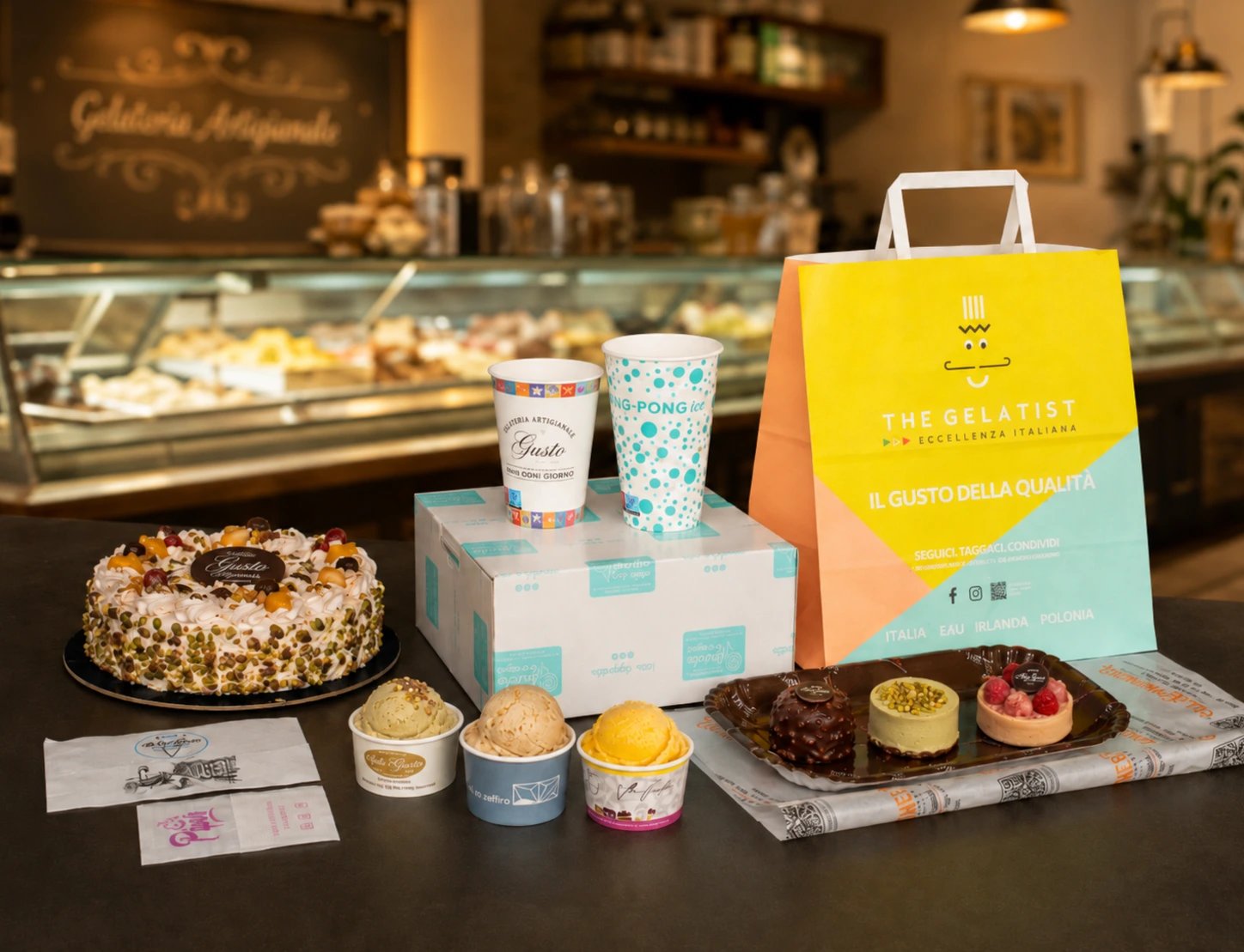 packaging gelateria artigianale